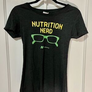 Bella Abella Black Tee “Nutrition Nerd”